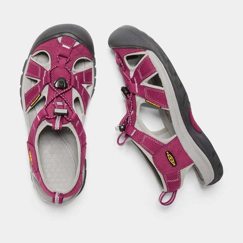 Sandalias Keen Venice H2 Para Mujer Rojos/Grises - Sandalias Keen Mexico (609548-TEY)